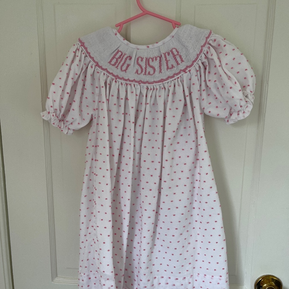 Pink big sister dress